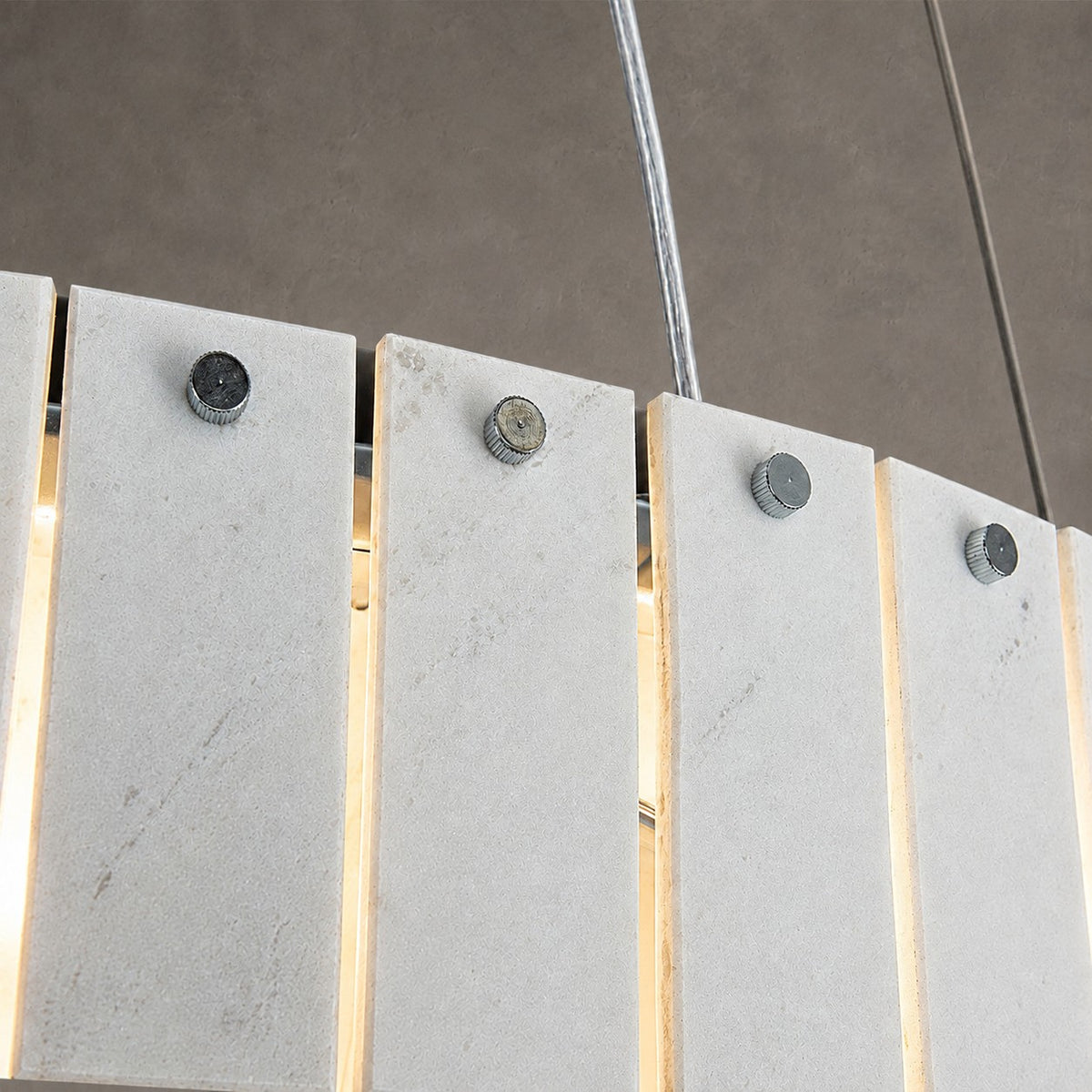 Modern Two-Tier Luxury Stone Round Chandelier