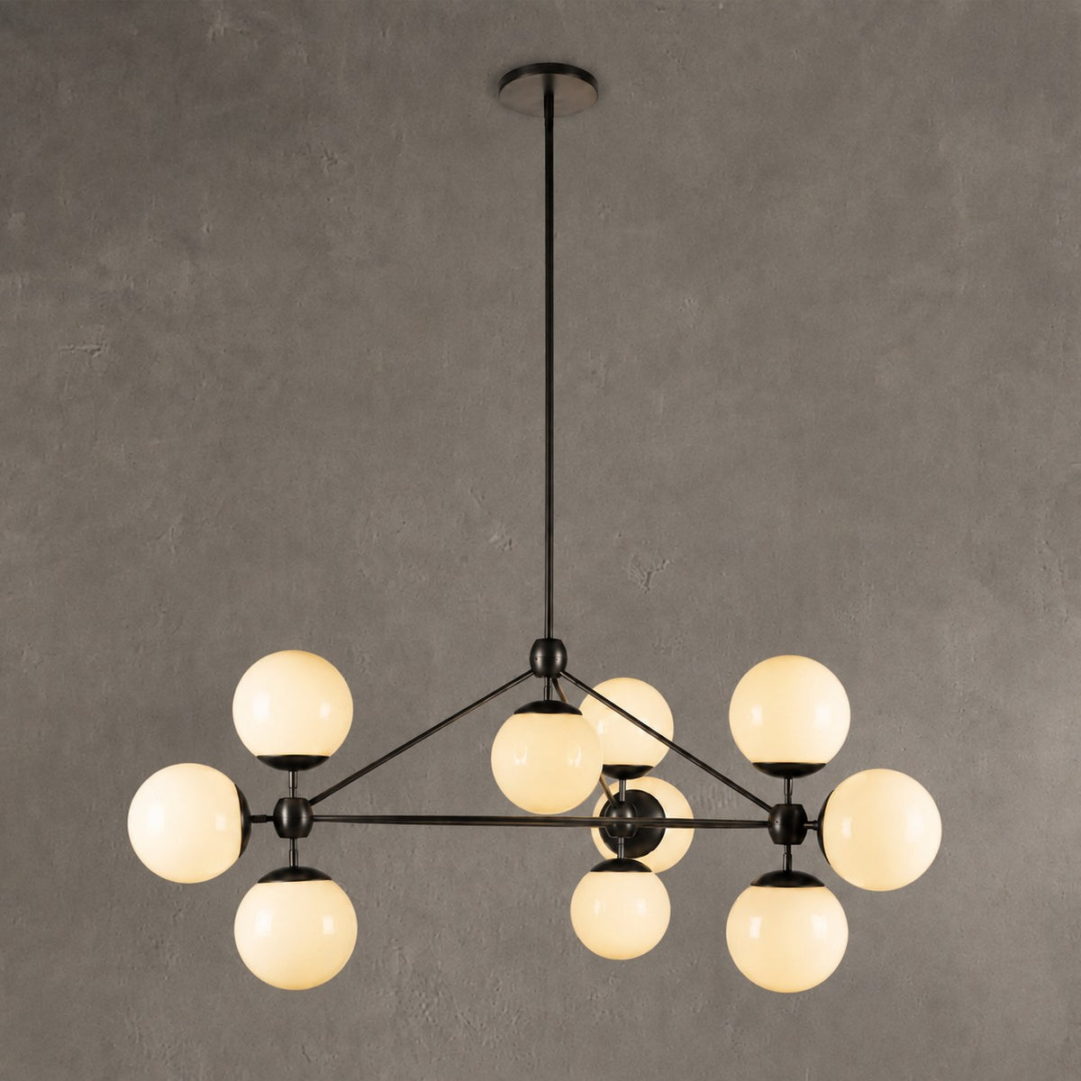 Modo Glass Globe Chandelier 37″