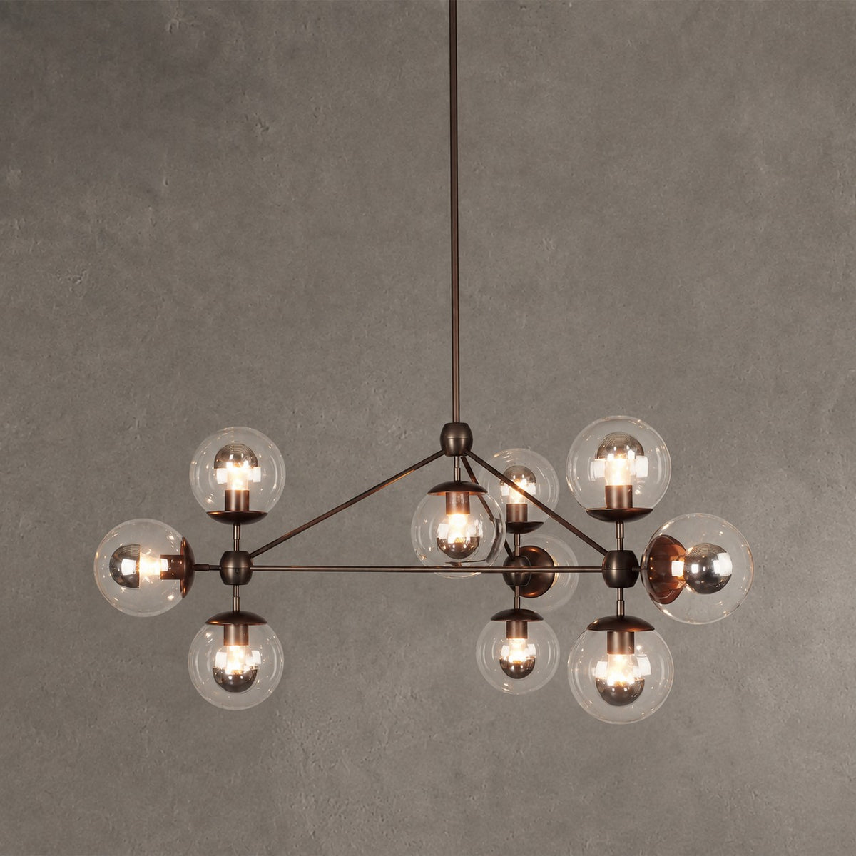Modo Glass Globe Chandelier 37″