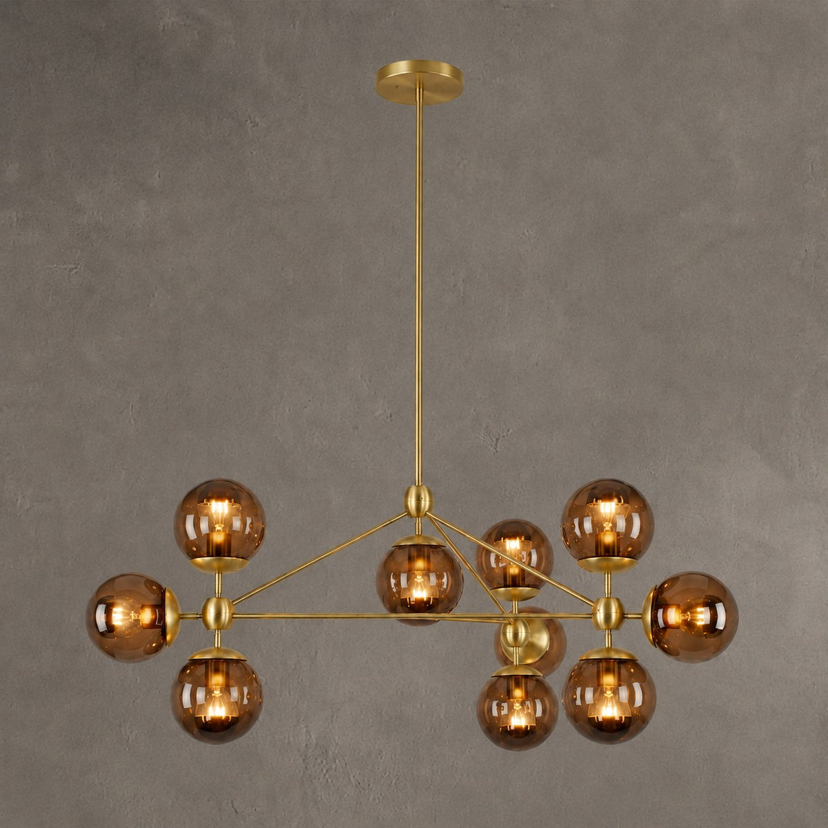 Modo Glass Globe Chandelier 37″