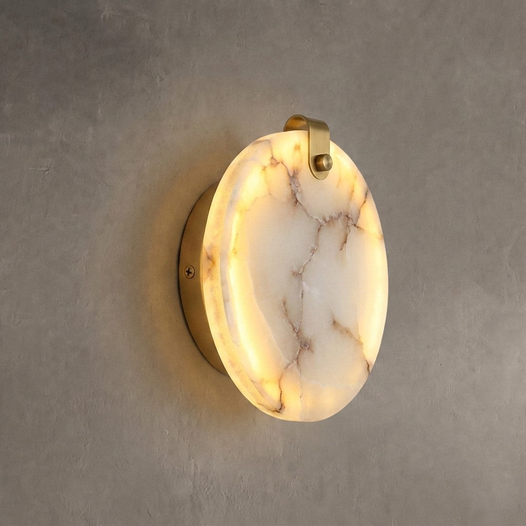 Moonshade Marble Disc Chandelier