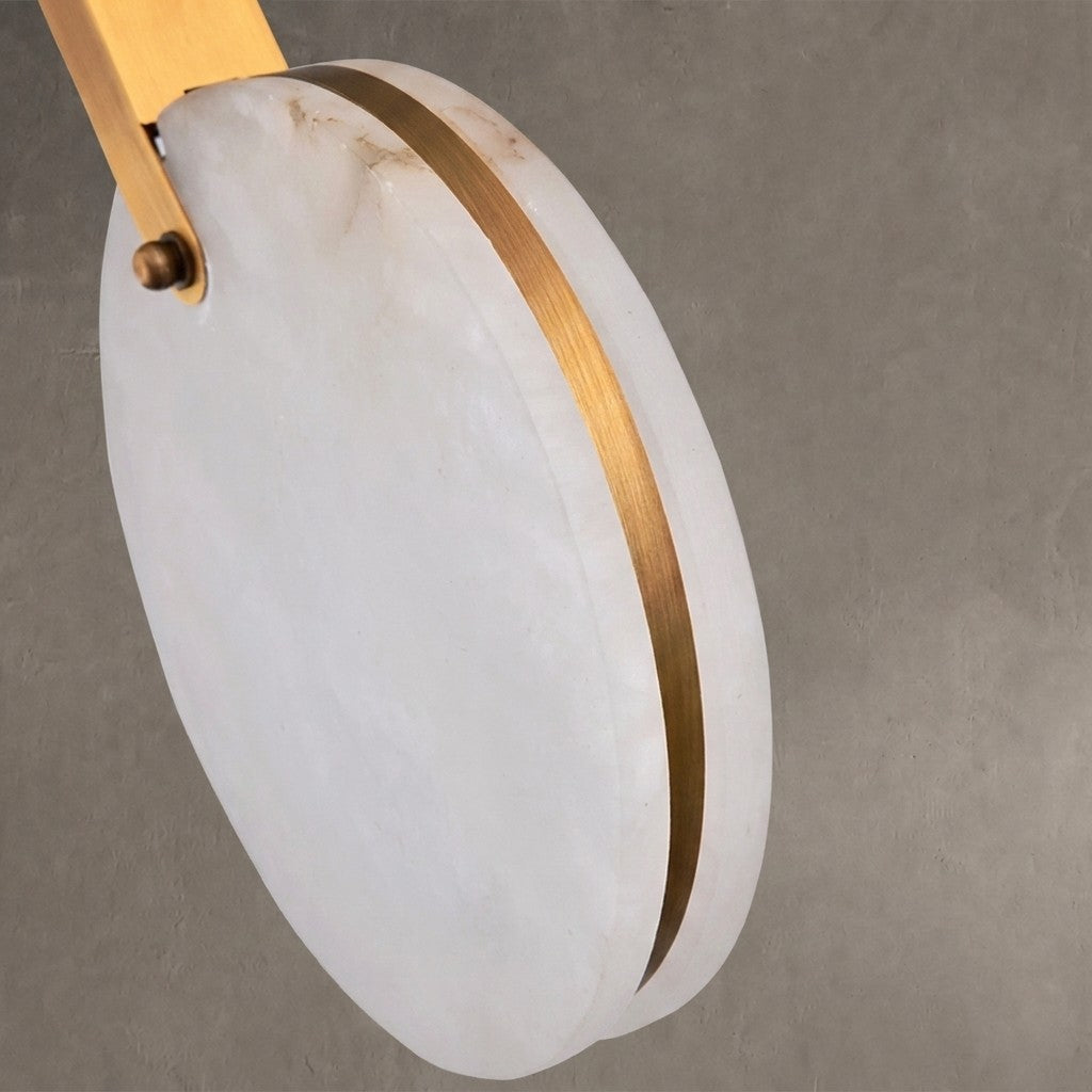 Moonshade Marble Disc Chandelier