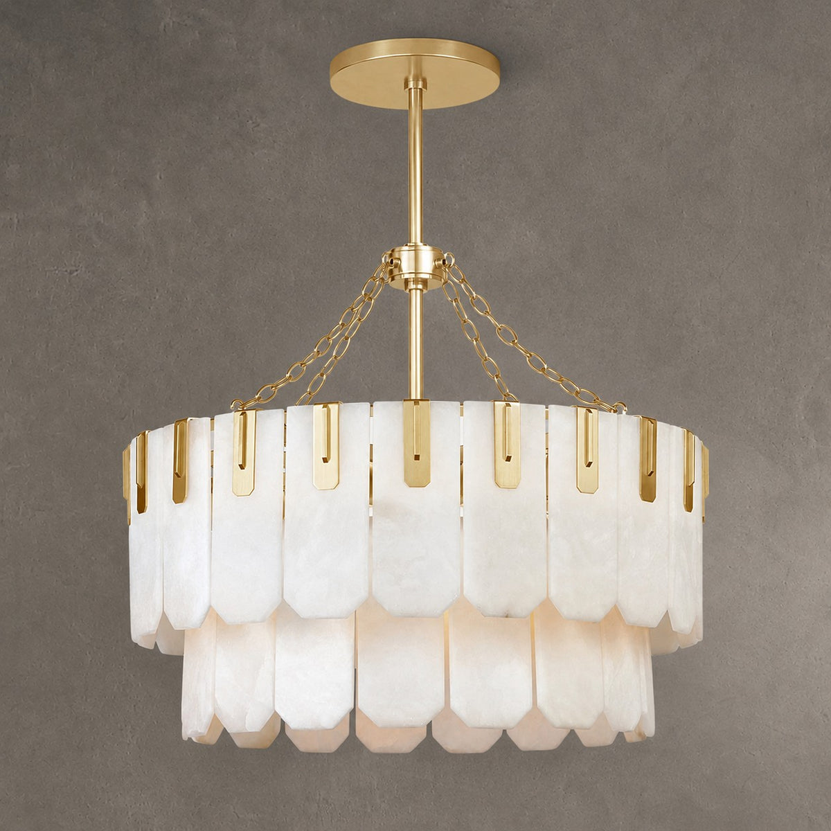 Nadia Alabaster Chandelier 30" 41"