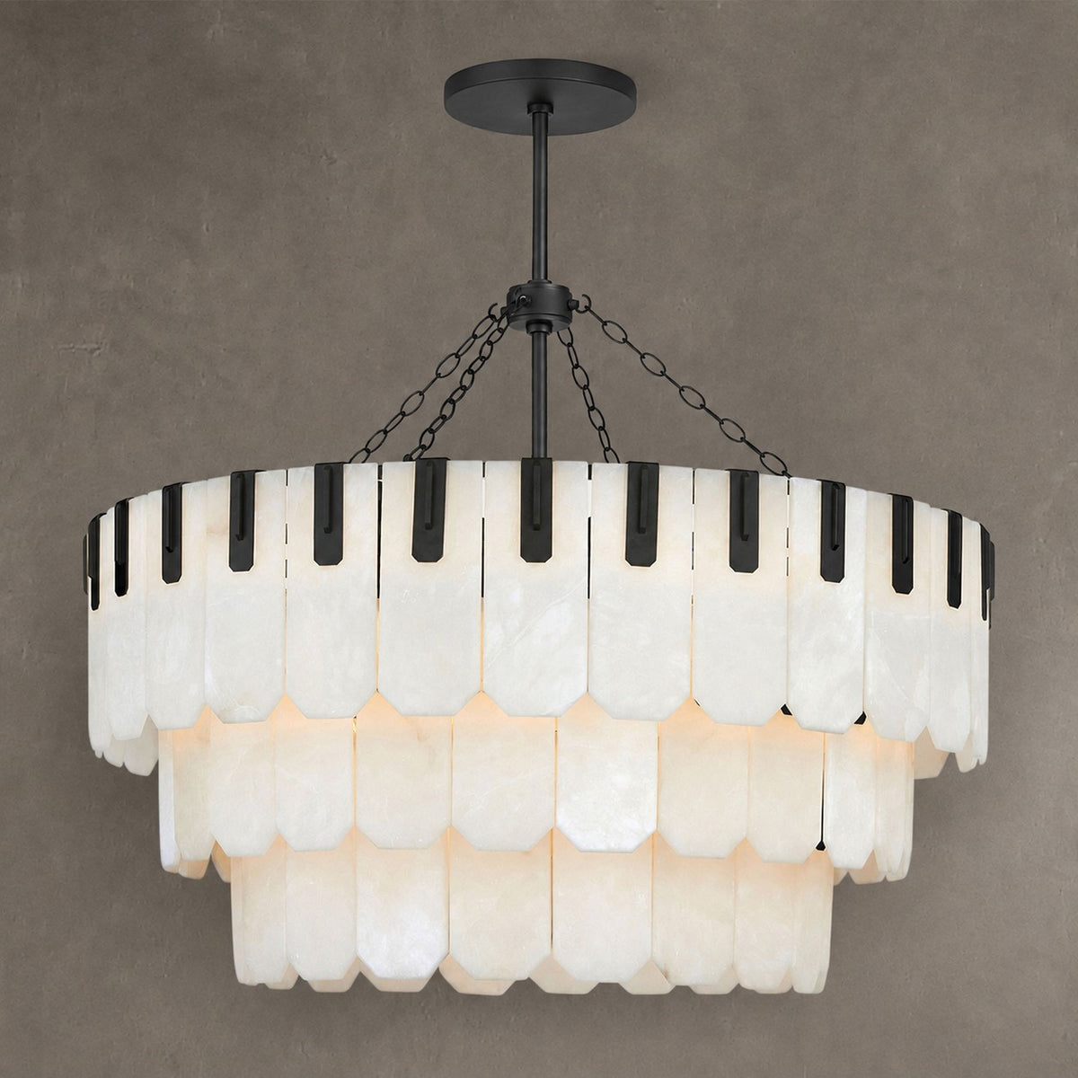 Nadia Alabaster Chandelier 30" 41"