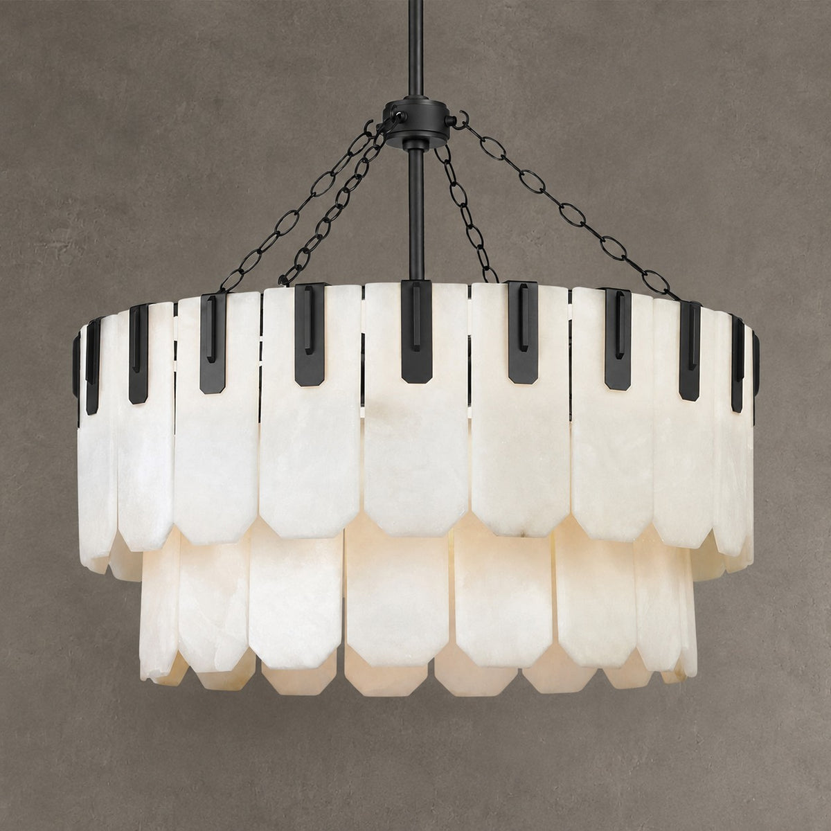 Nadia Alabaster Chandelier 30" 41"