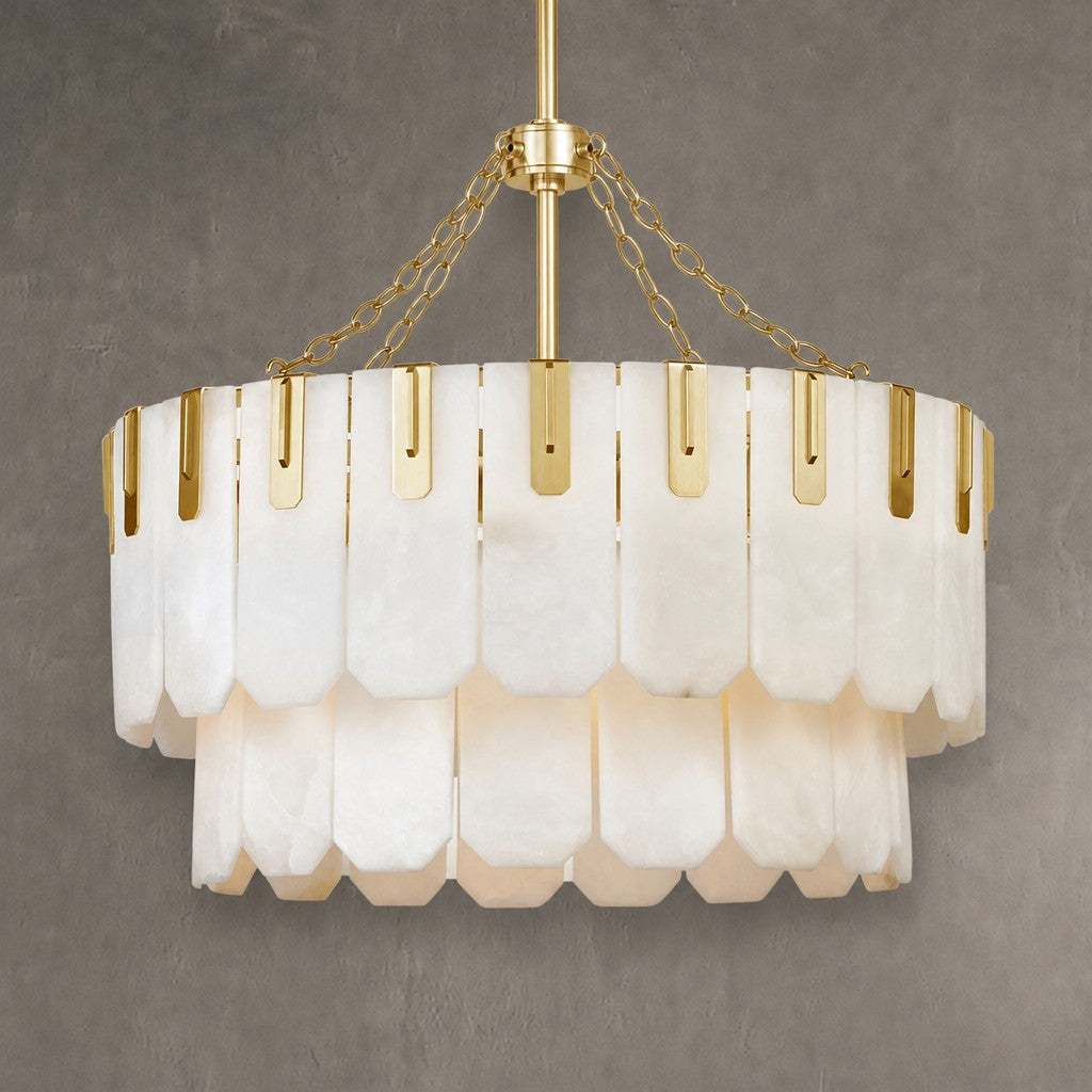 Nadia Alabaster Chandelier 30" 41"