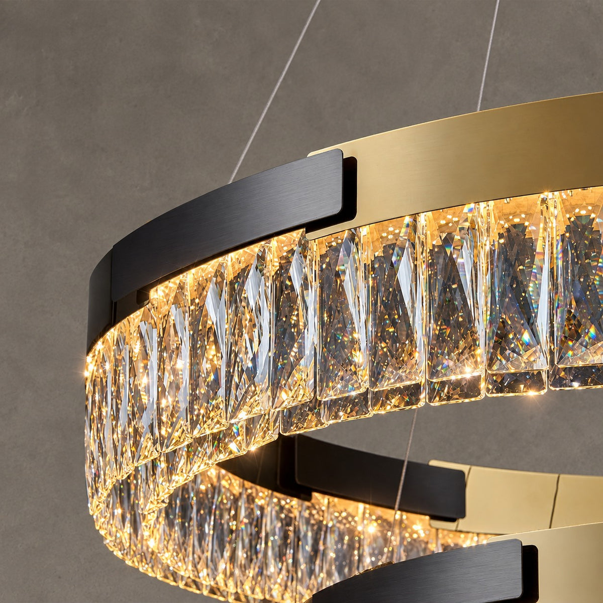 New Designer Recommended Modern Light Luxury Round/Oval Crystal Chandelier for Living Room/Dining Room