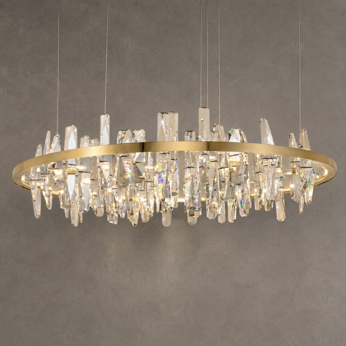 Nora Round Crystal Pendant Light