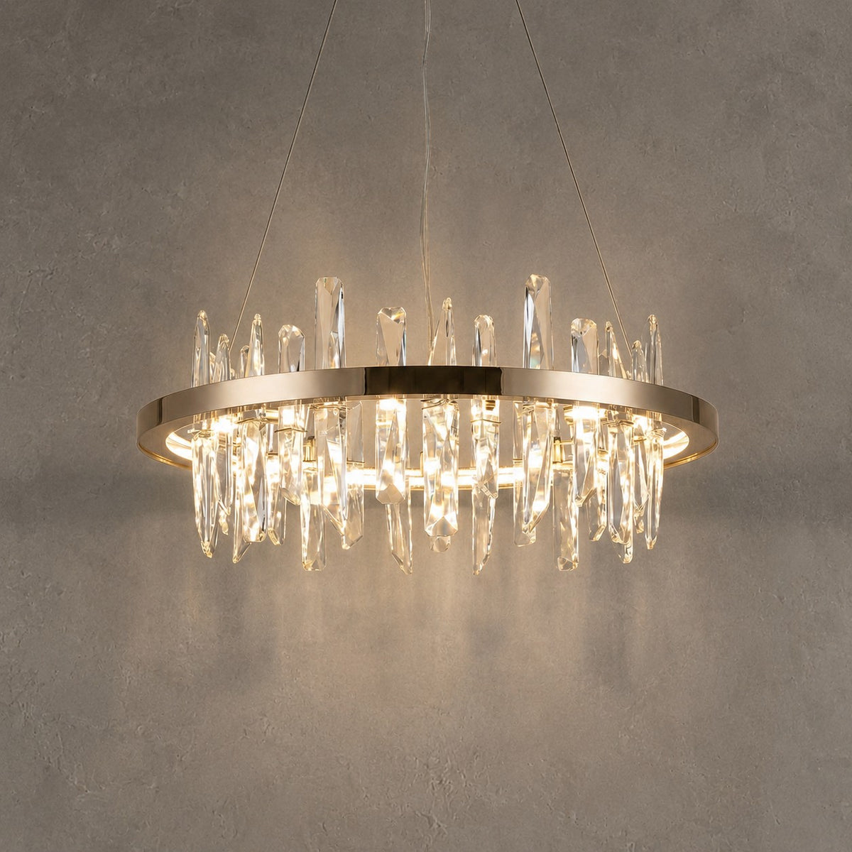 Nora Round Crystal Pendant Light