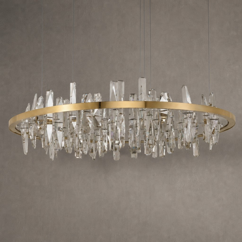 Nora Round Crystal Pendant Light