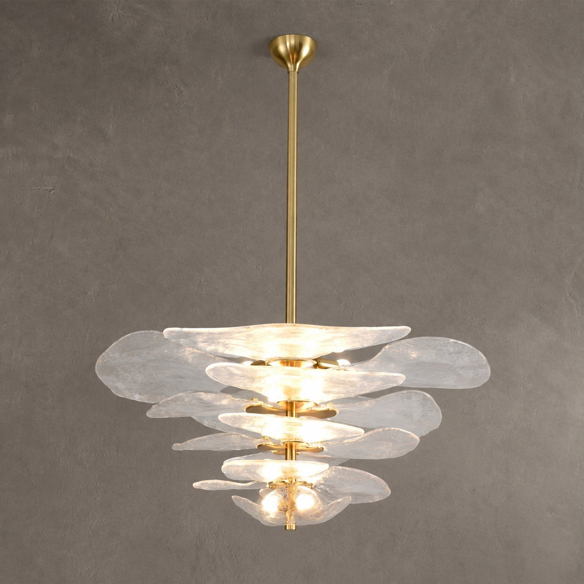 Petal Layered Murano Glass Chandelier