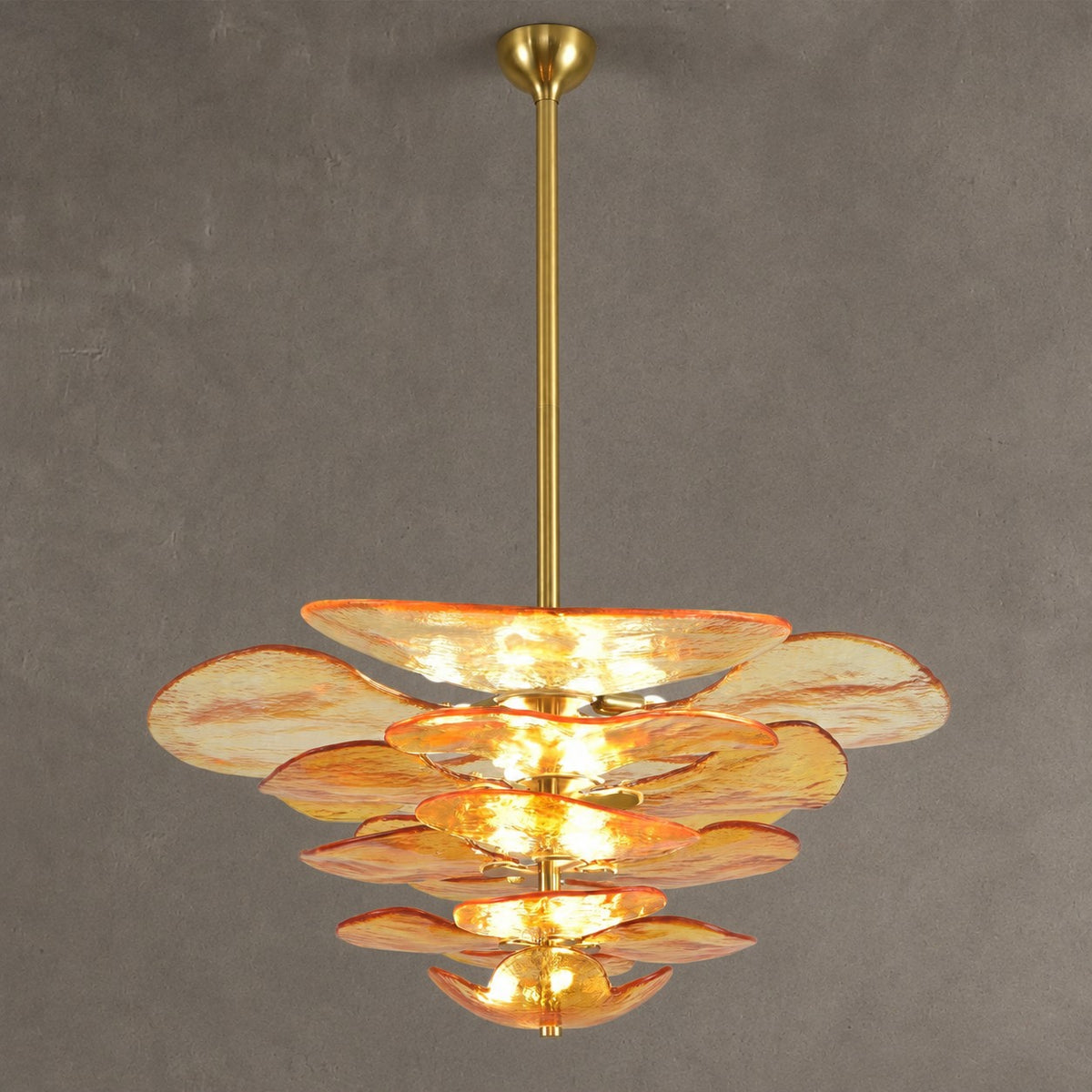 Petal Layered Murano Glass Chandelier