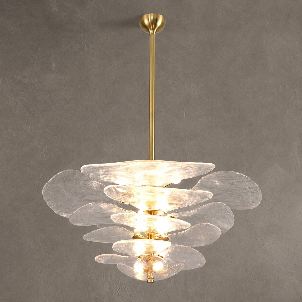 Petal Layered Murano Glass Chandelier