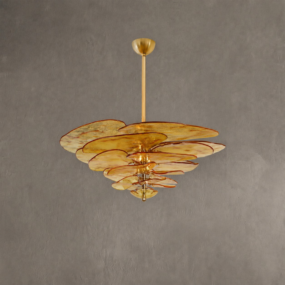 Petal Layered Murano Glass Chandelier