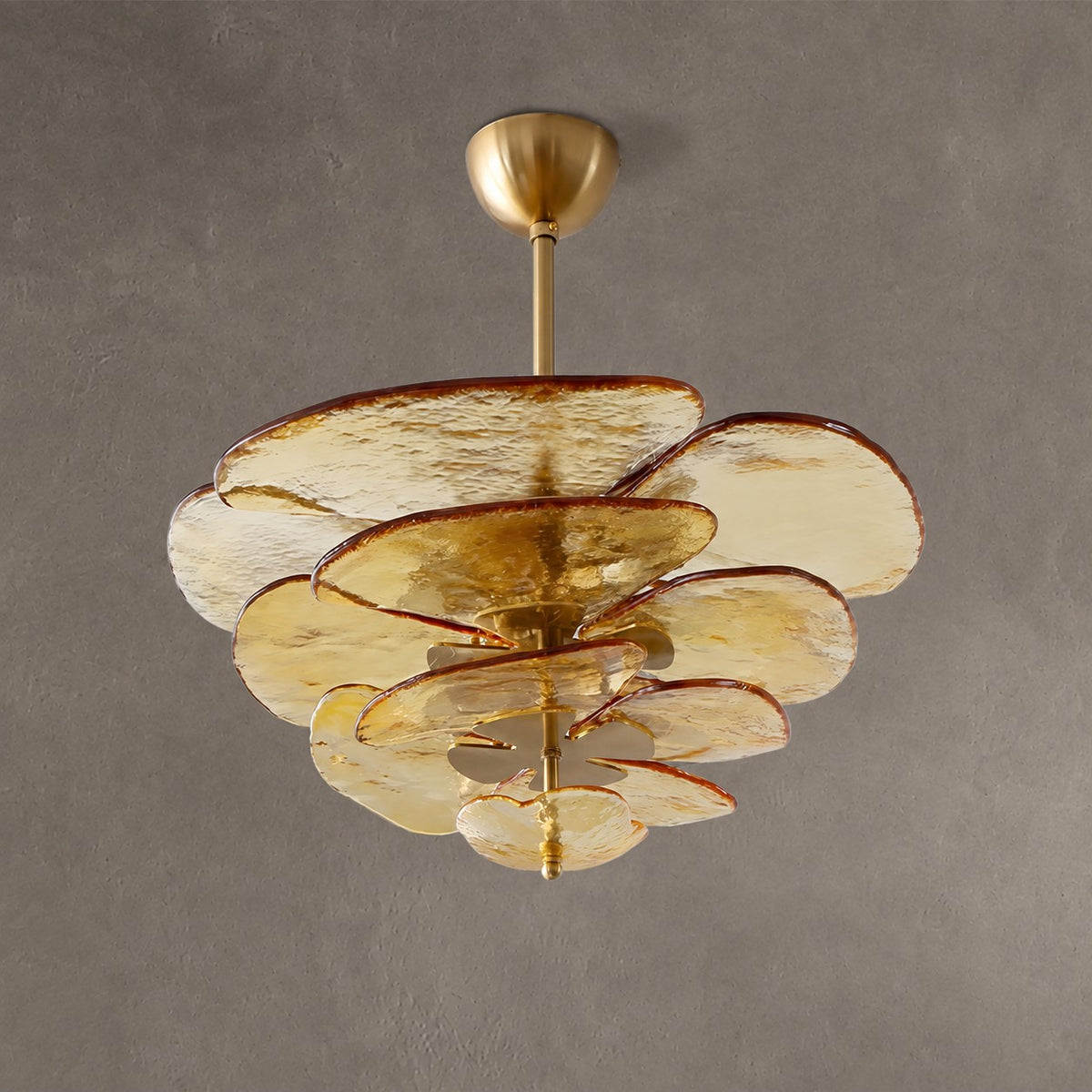 Petal Layered Murano Glass Chandelier