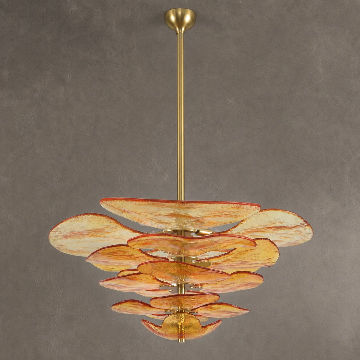 Petal Layered Murano Glass Chandelier