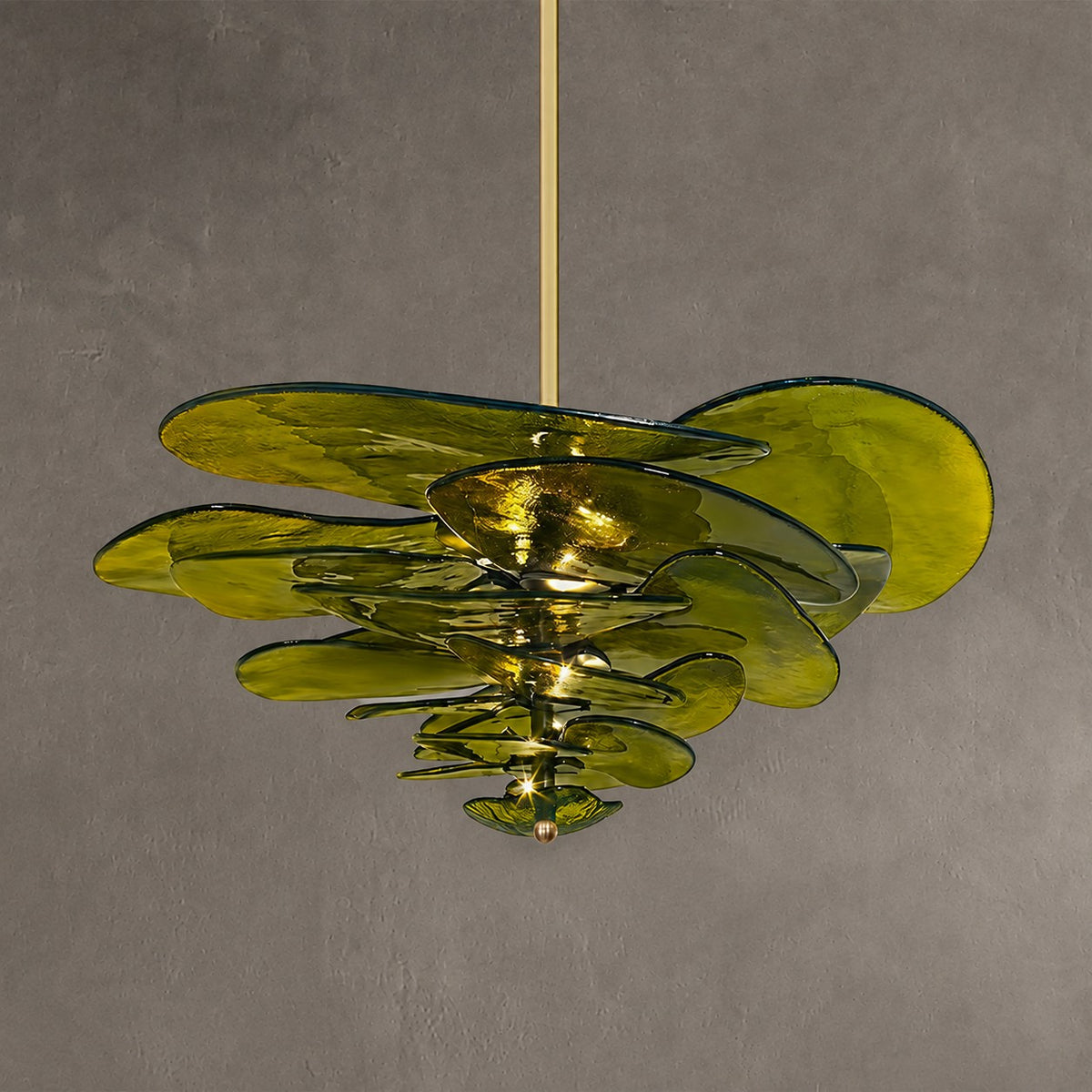 Petal Layered Murano Glass Chandelier