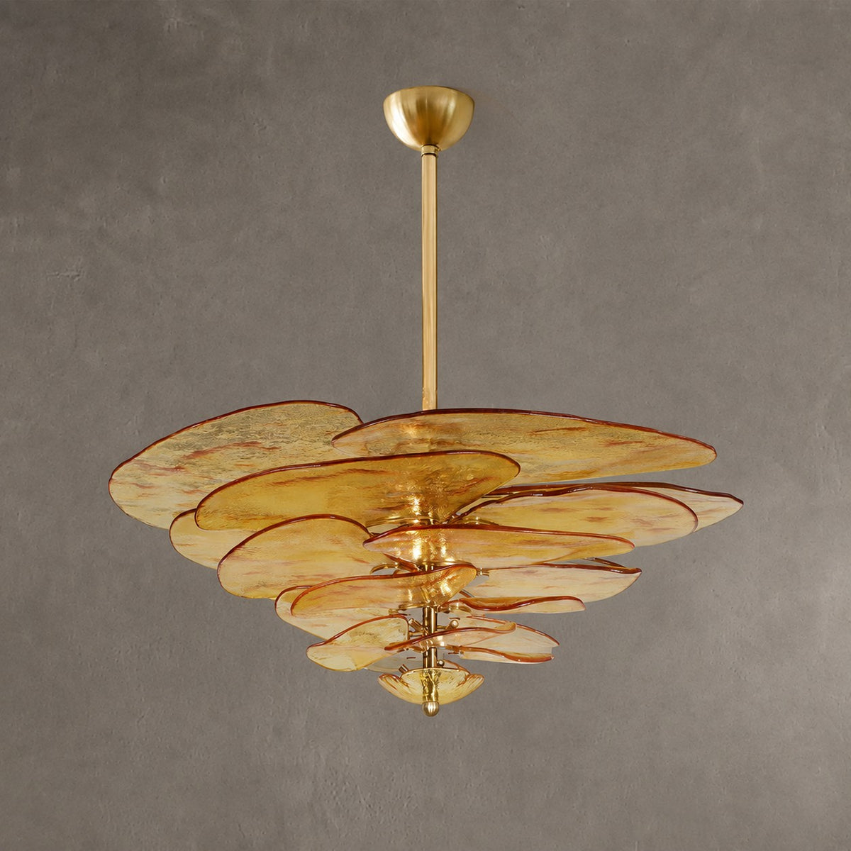 Petal Layered Murano Glass Chandelier