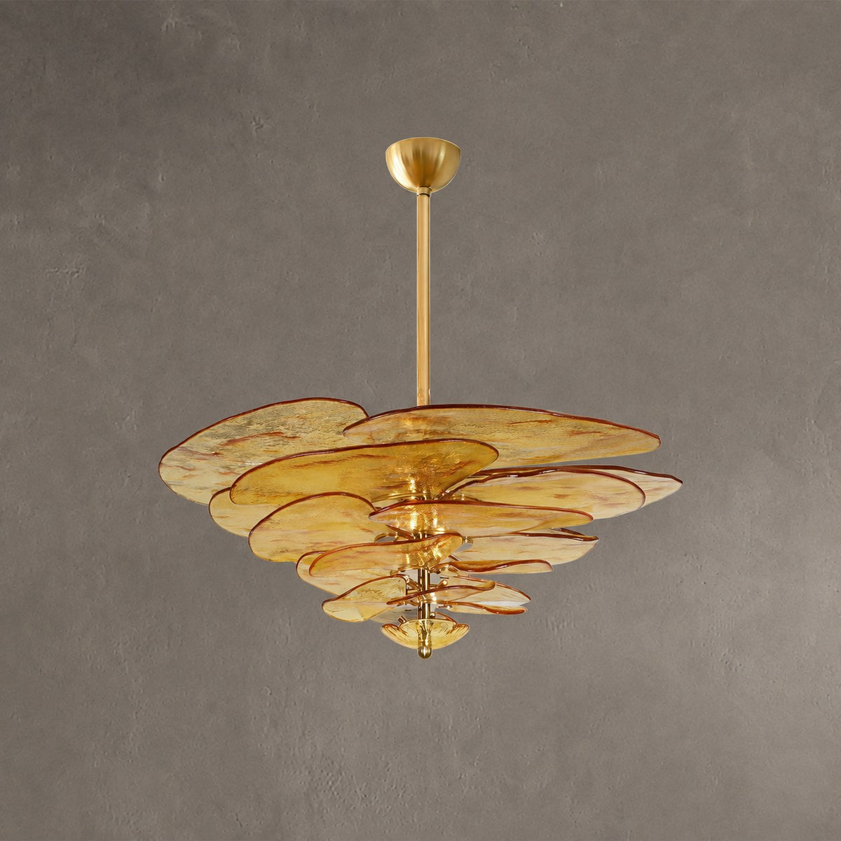 Petal Layered Murano Glass Chandelier