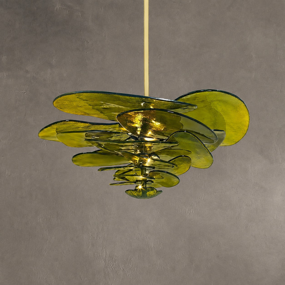 Petal Layered Murano Glass Chandelier