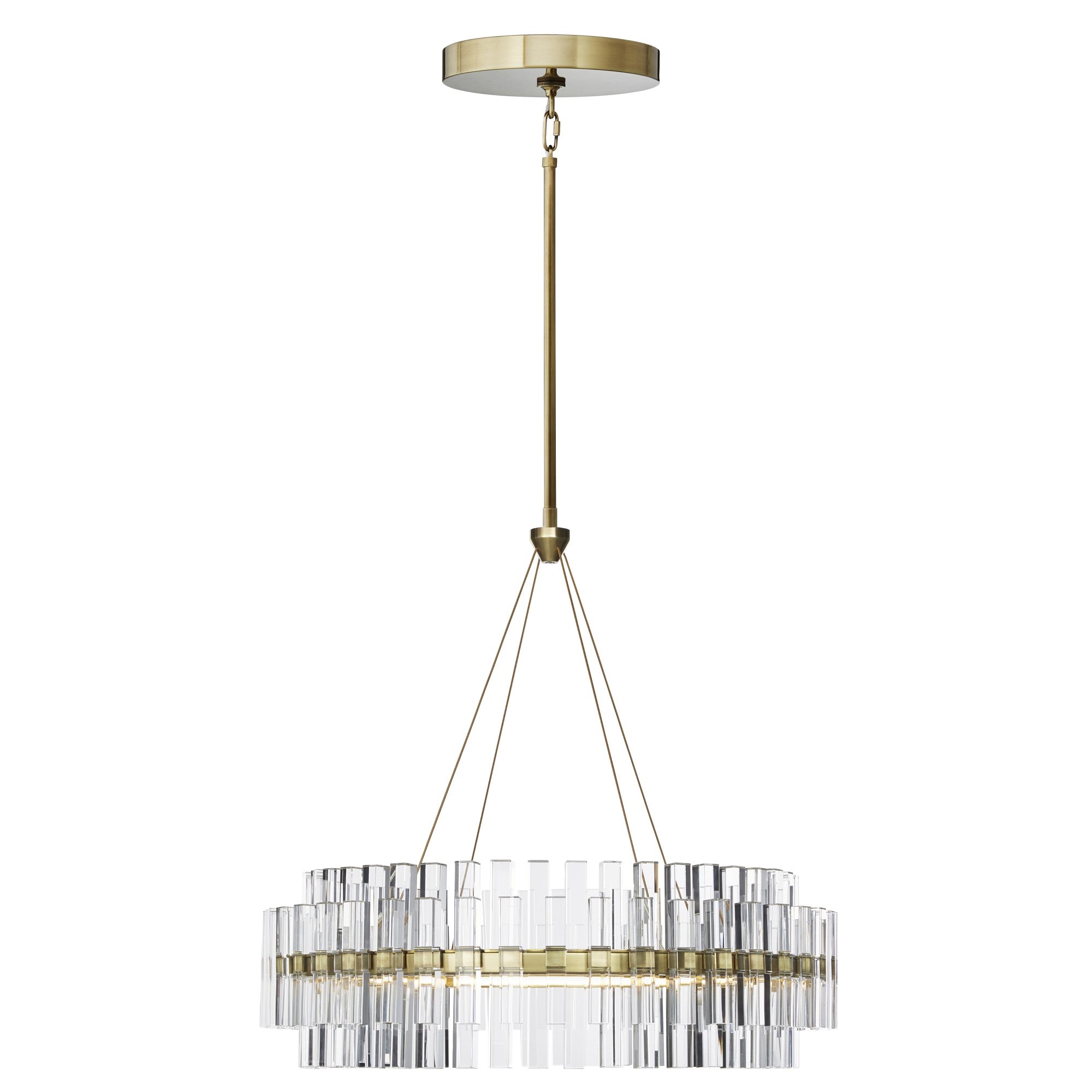 Phoebe Round LED Crystal Chandelier 30.5"/48"