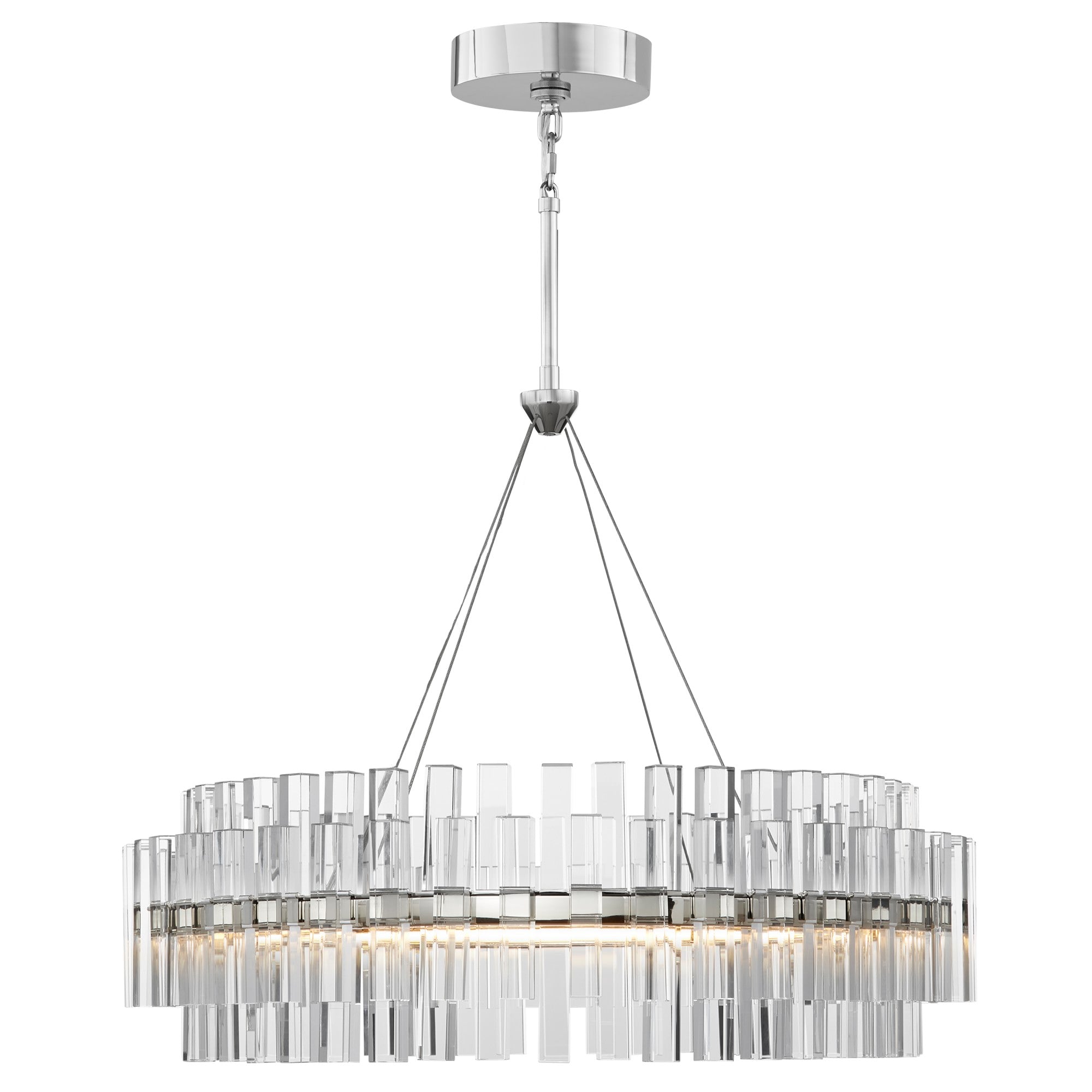 Phoebe Round LED Crystal Chandelier 30.5"/48"