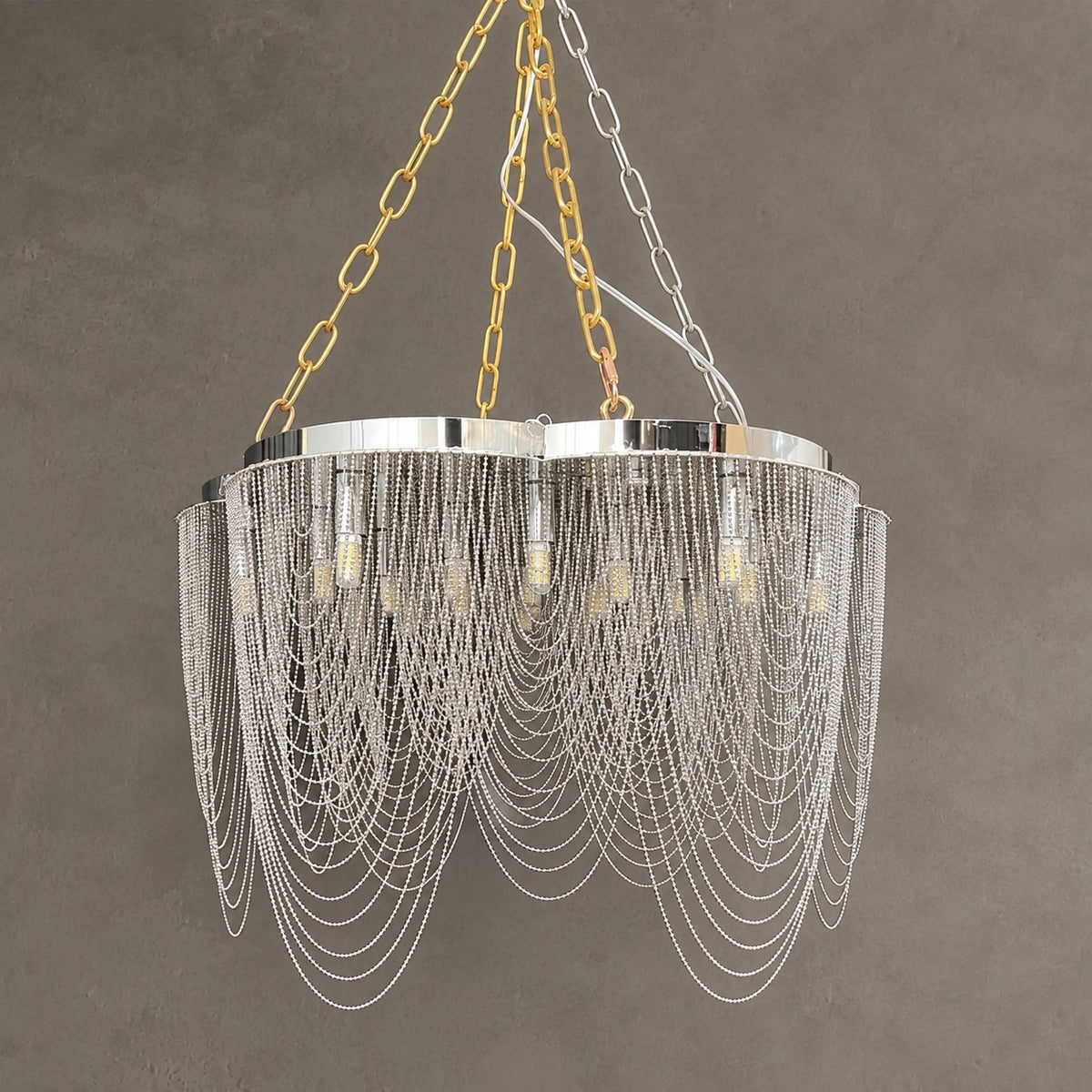 Post-Modern Art Flower Multi-tier Stainless Steel Pendant Chandelier for Living/Dining Room/Bedroom