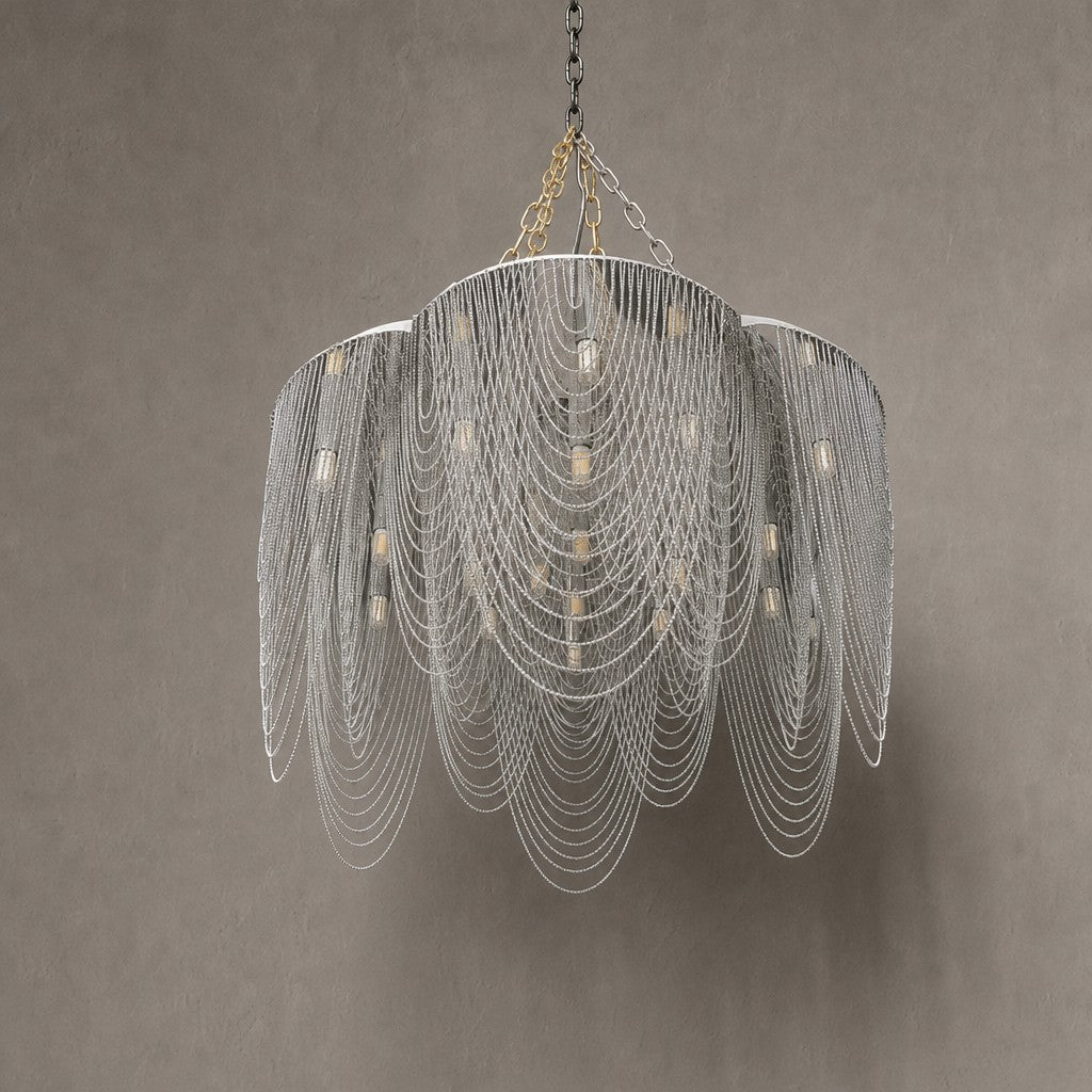 Post-Modern Art Flower Multi-tier Stainless Steel Pendant Chandelier for Living/Dining Room/Bedroom