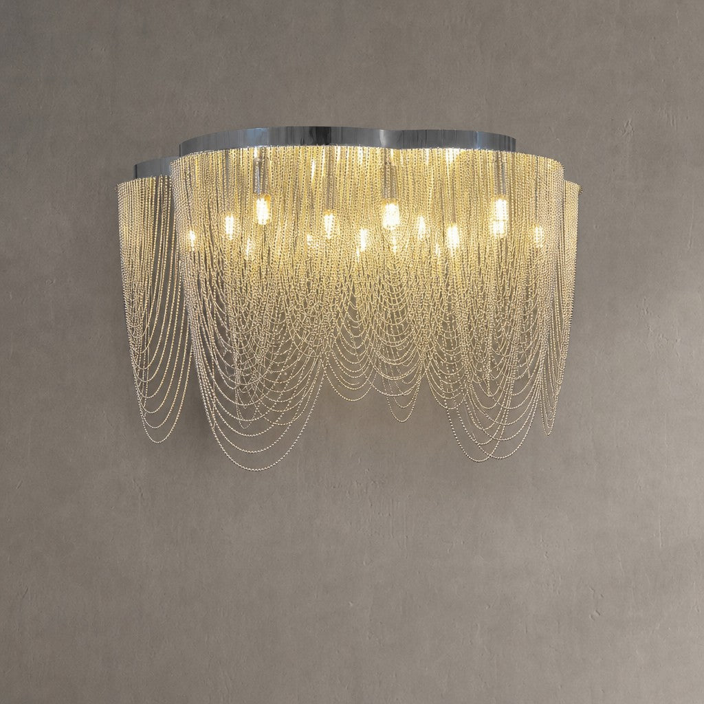 Post-Modern Art Flower Multi-tier Stainless Steel Pendant Chandelier for Living/Dining Room/Bedroom