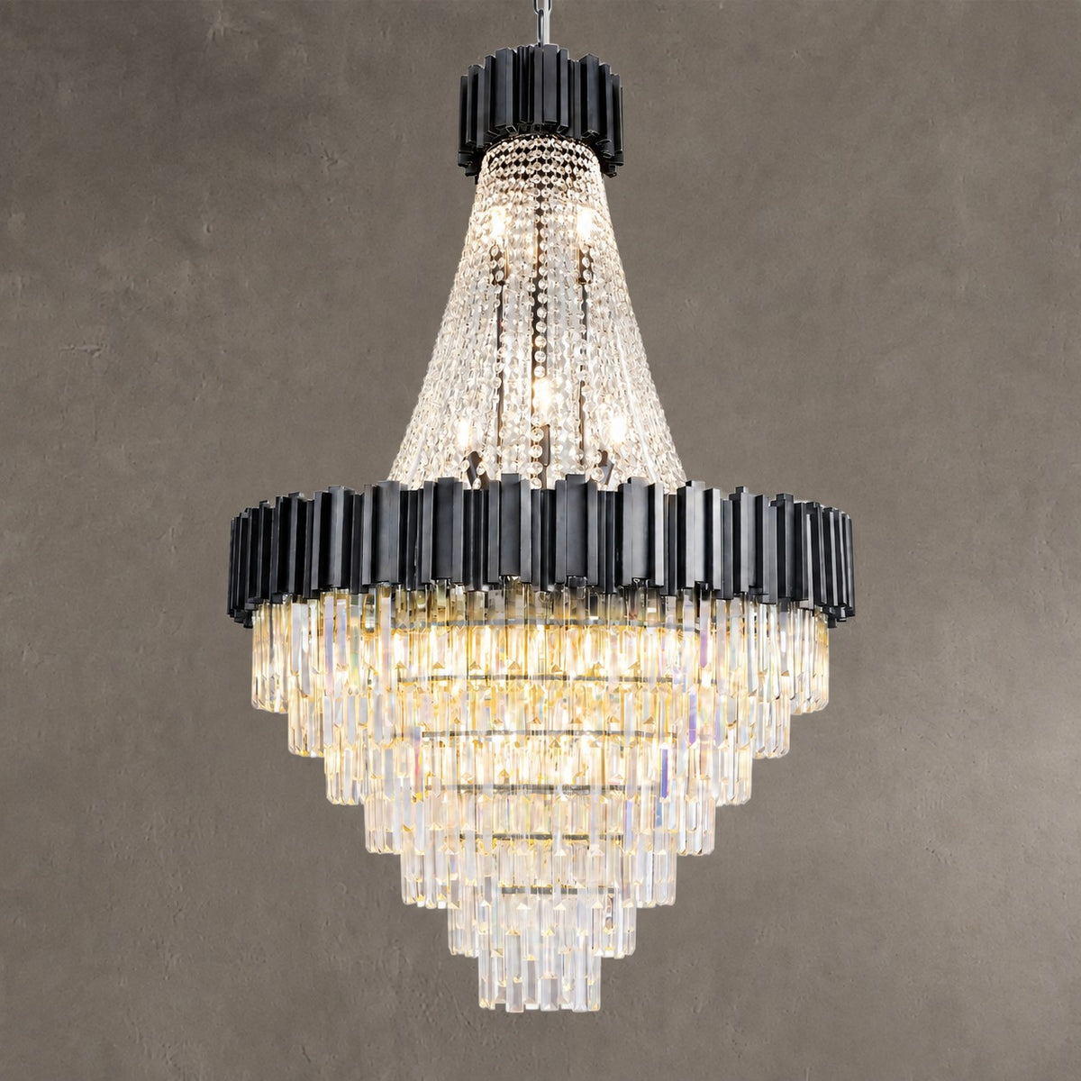 Preston Contemporary Crystal Round Chandelier