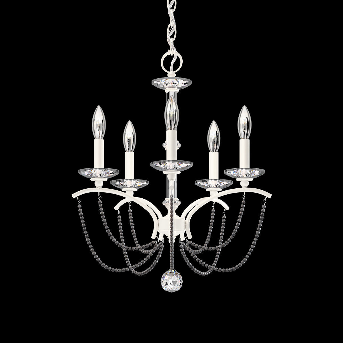 Primrose Crystal Candlestick Chandelier 18"