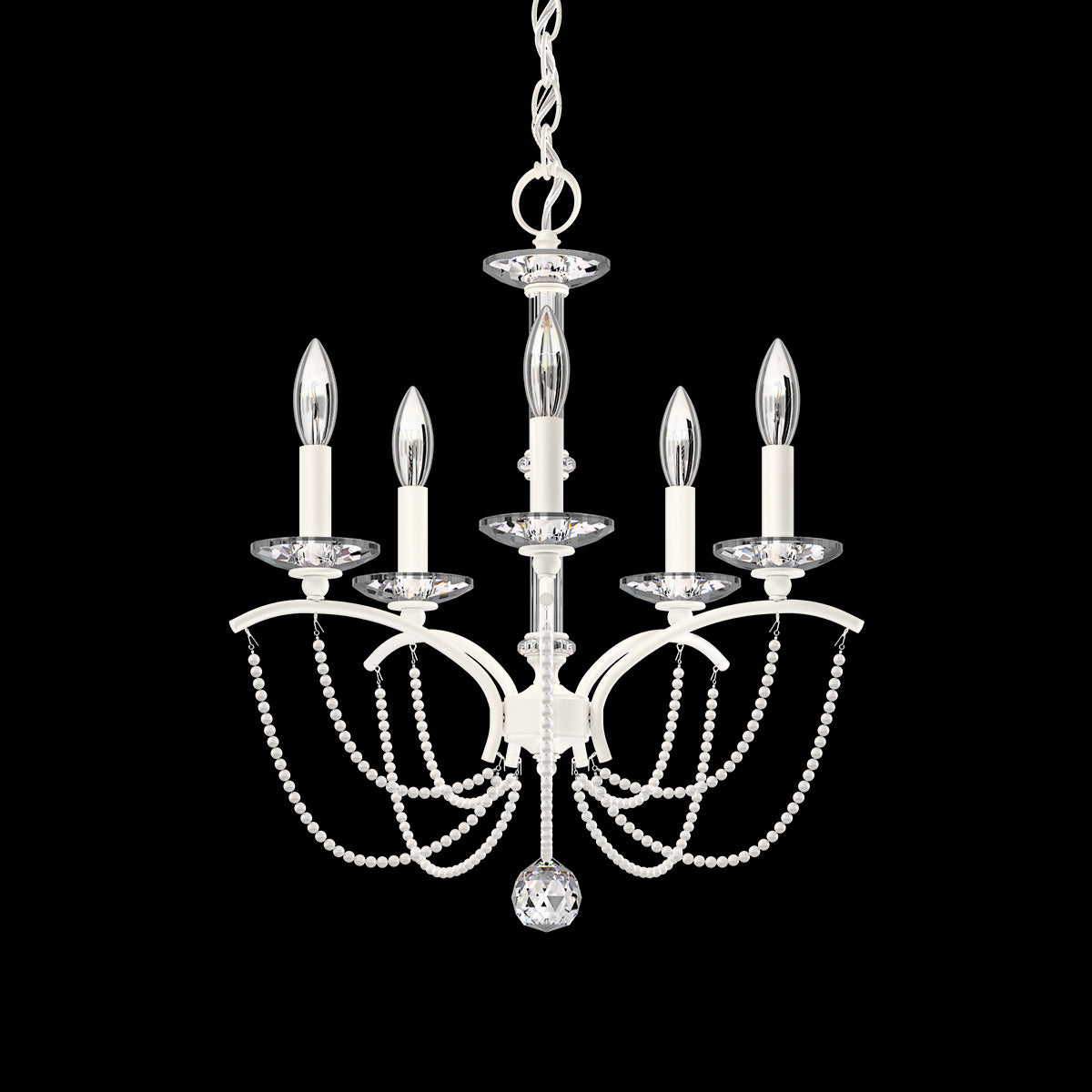 Primrose Crystal Candlestick Chandelier 18"