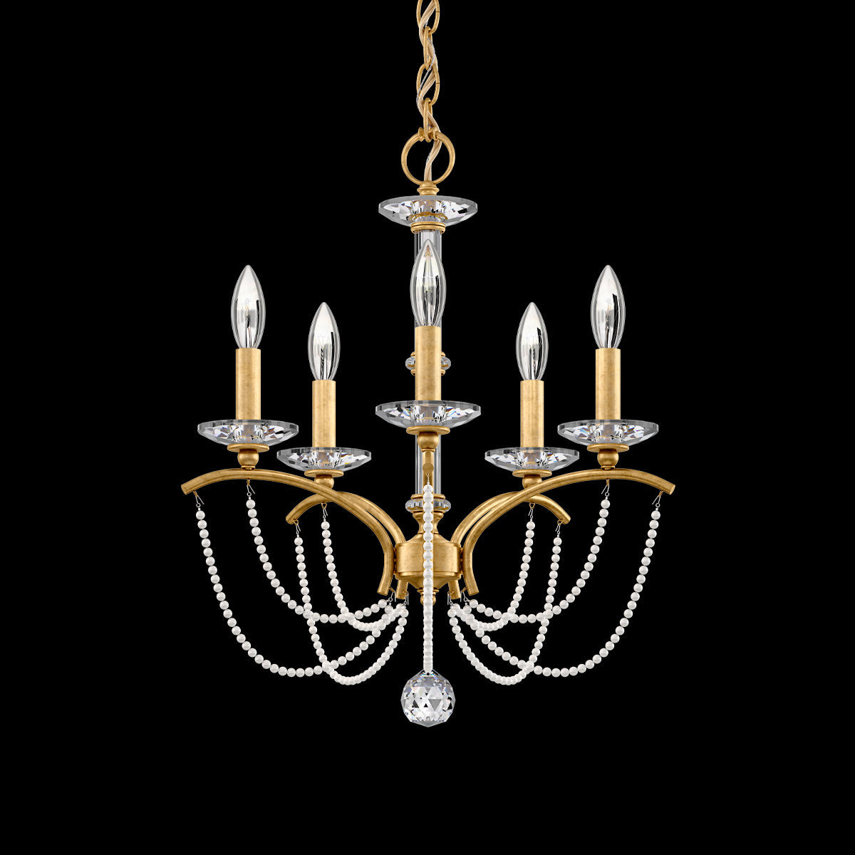 Primrose Crystal Candlestick Chandelier 18"