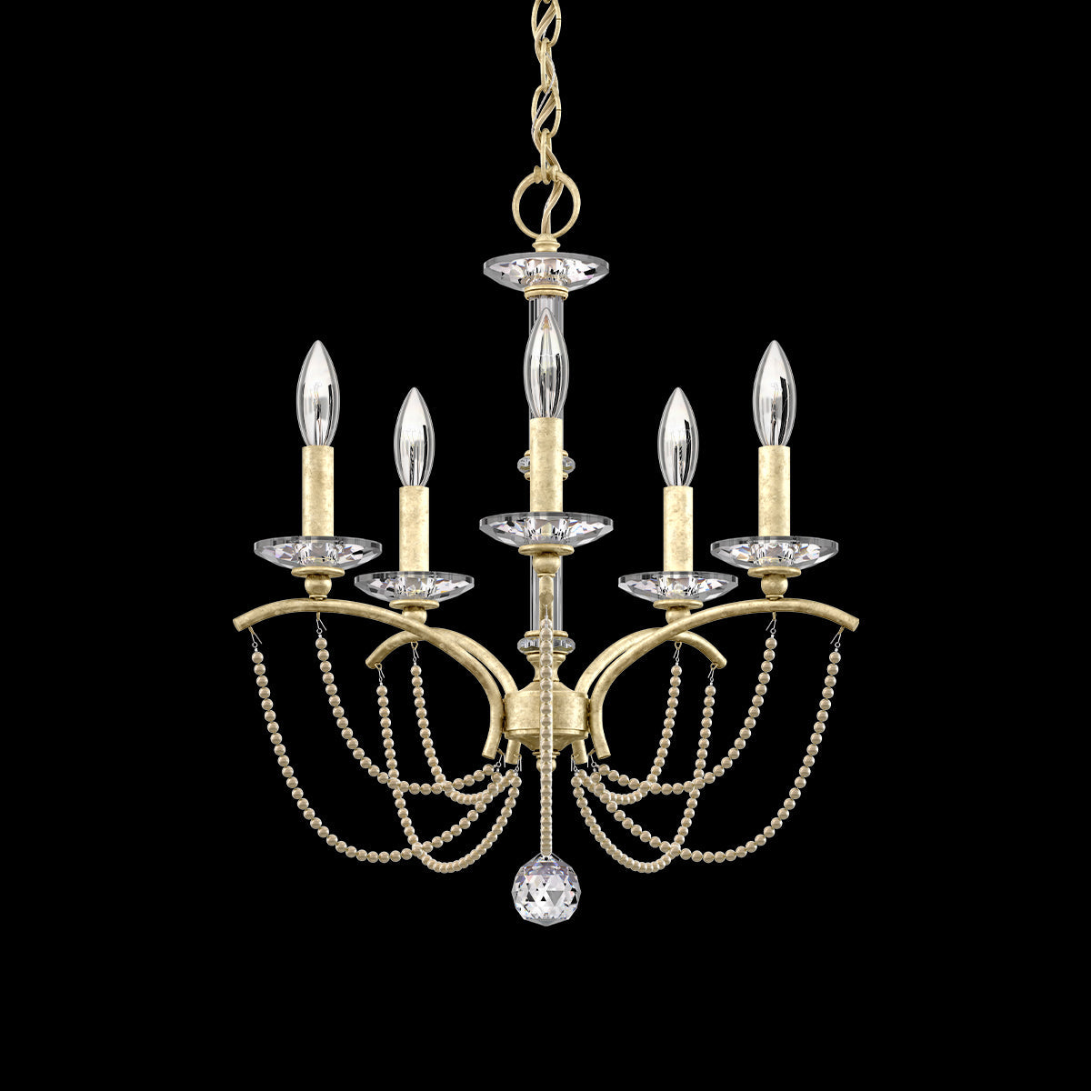 Primrose Crystal Candlestick Chandelier 18"