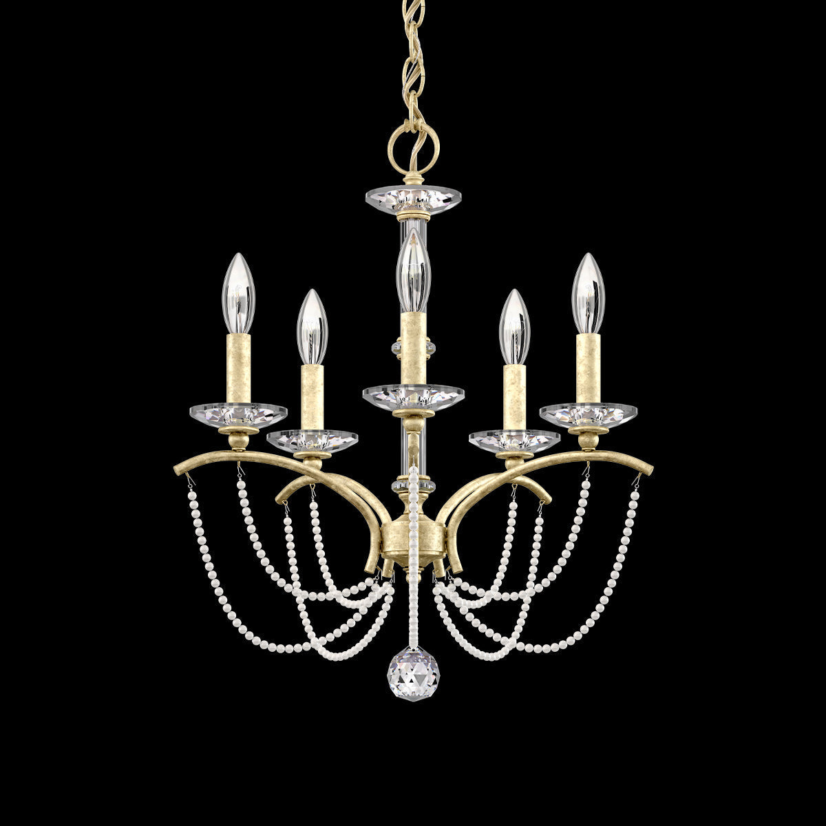 Primrose Crystal Candlestick Chandelier 18"