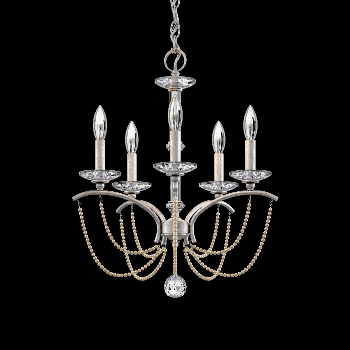 Primrose Crystal Candlestick Chandelier 18"