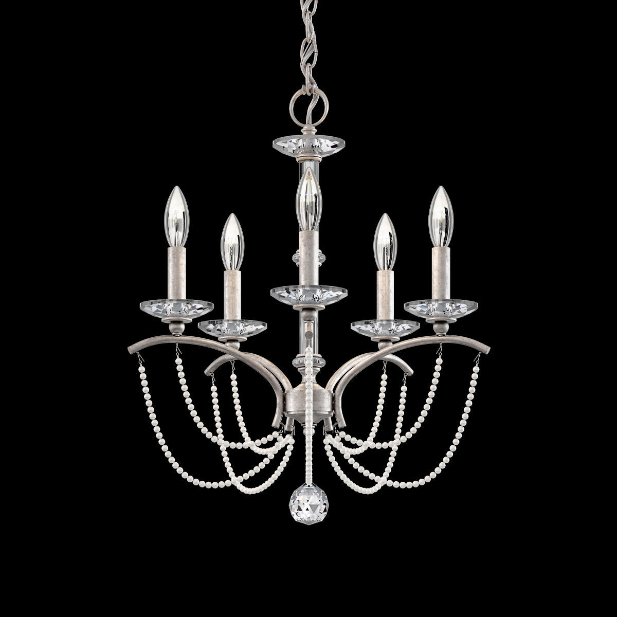Primrose Crystal Candlestick Chandelier 18"