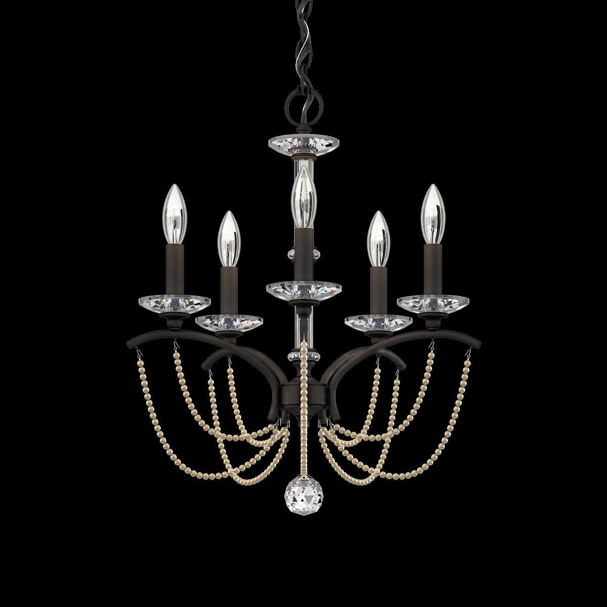 Primrose Crystal Candlestick Chandelier 18"