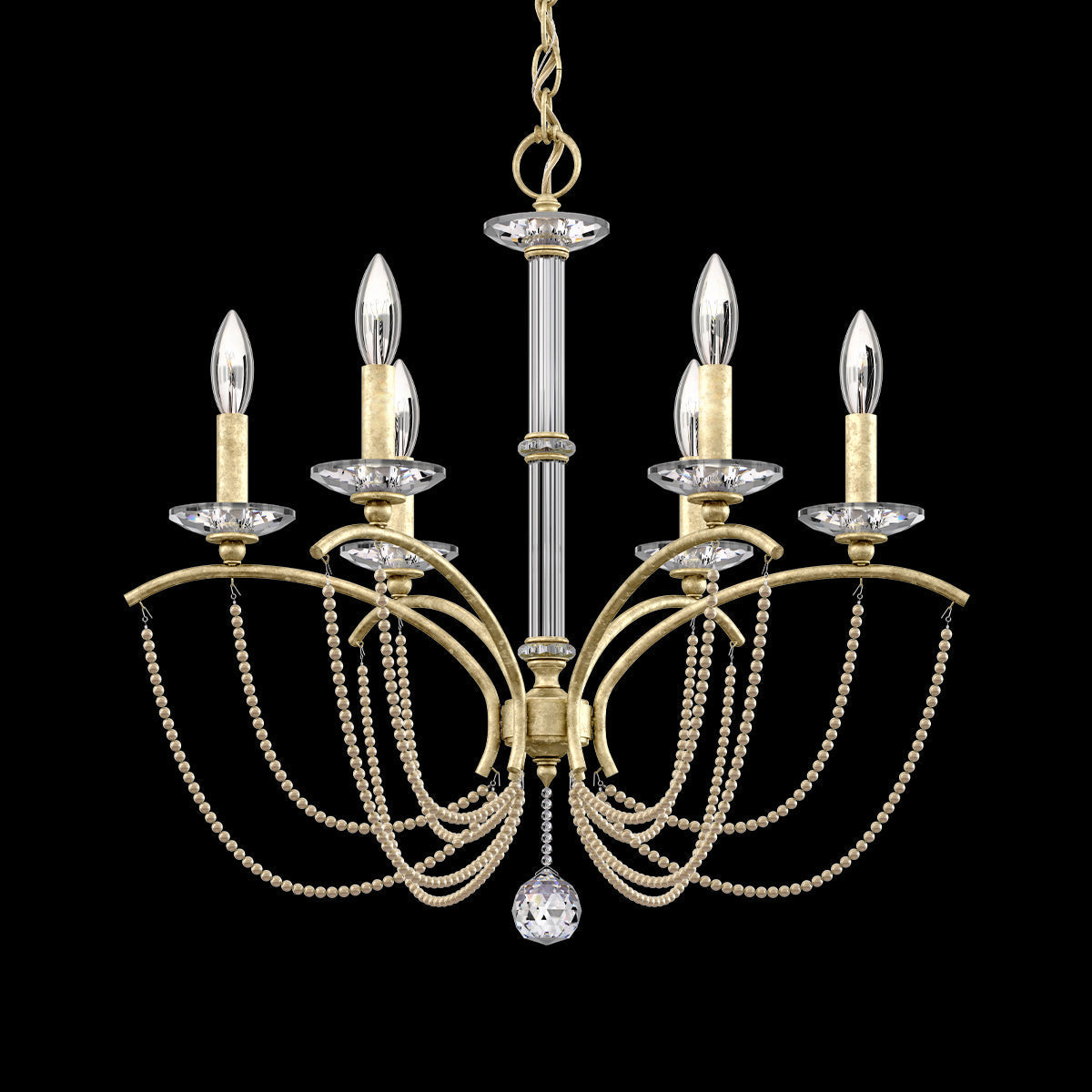 Primrose Crystal Candlestick Chandelier 23"