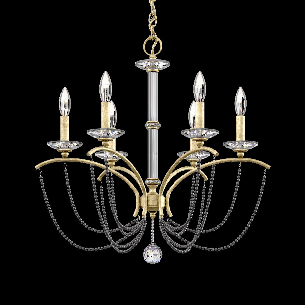 Primrose Crystal Candlestick Chandelier 23"