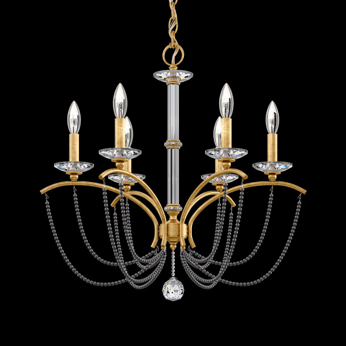 Primrose Crystal Candlestick Chandelier 23"
