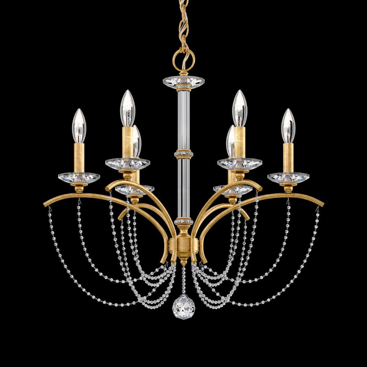 Primrose Crystal Candlestick Chandelier 23"