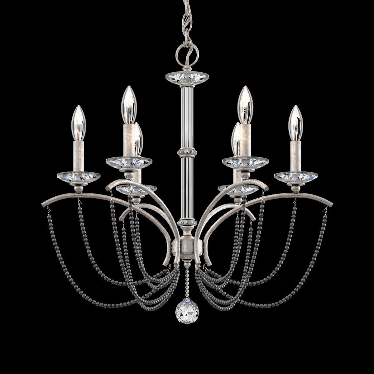 Primrose Crystal Candlestick Chandelier 23"