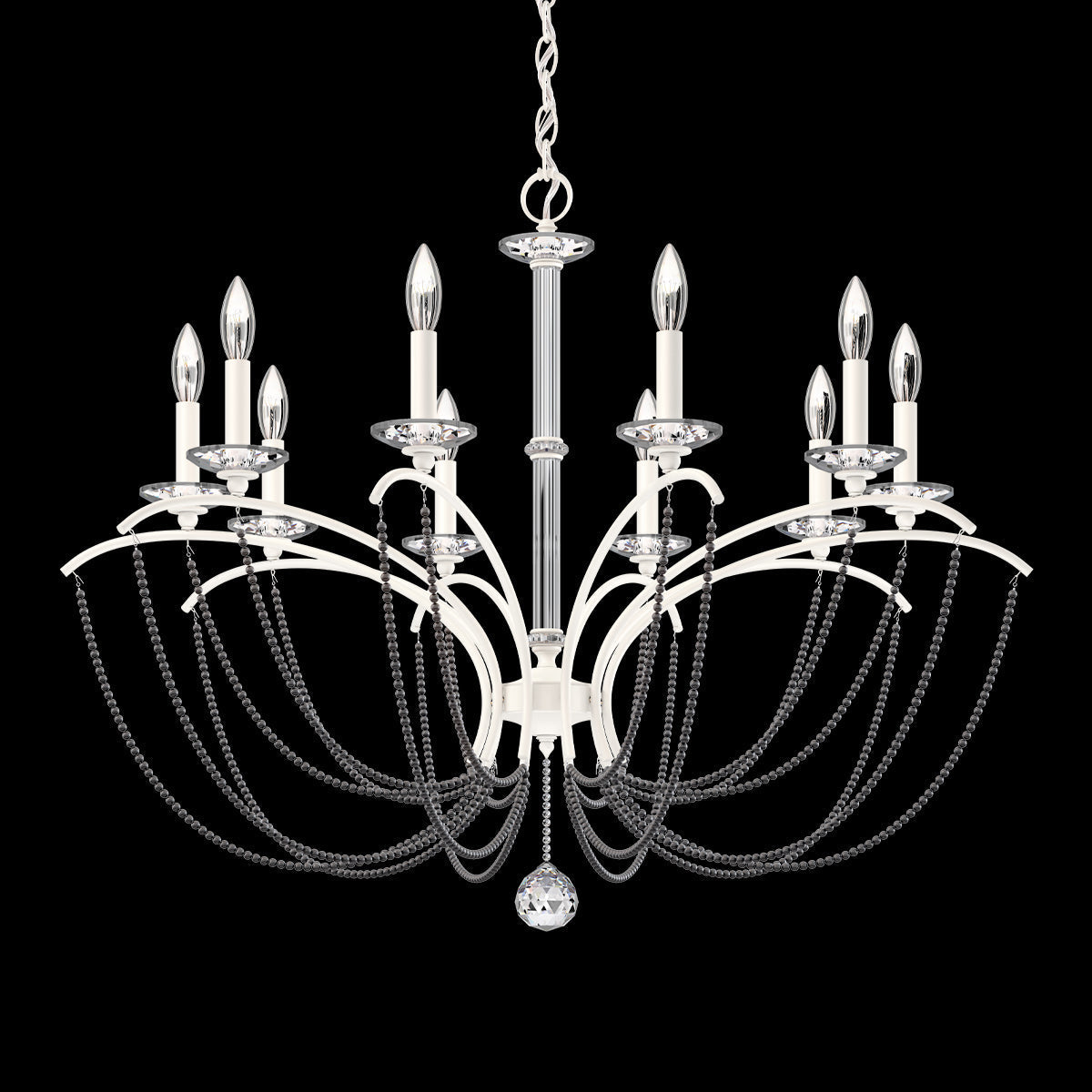 Primrose Crystal Candlestick Chandelier 36"