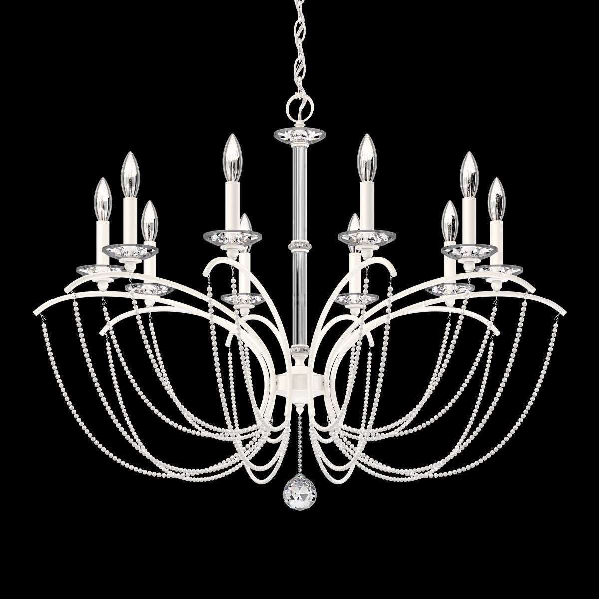 Primrose Crystal Candlestick Chandelier 36"