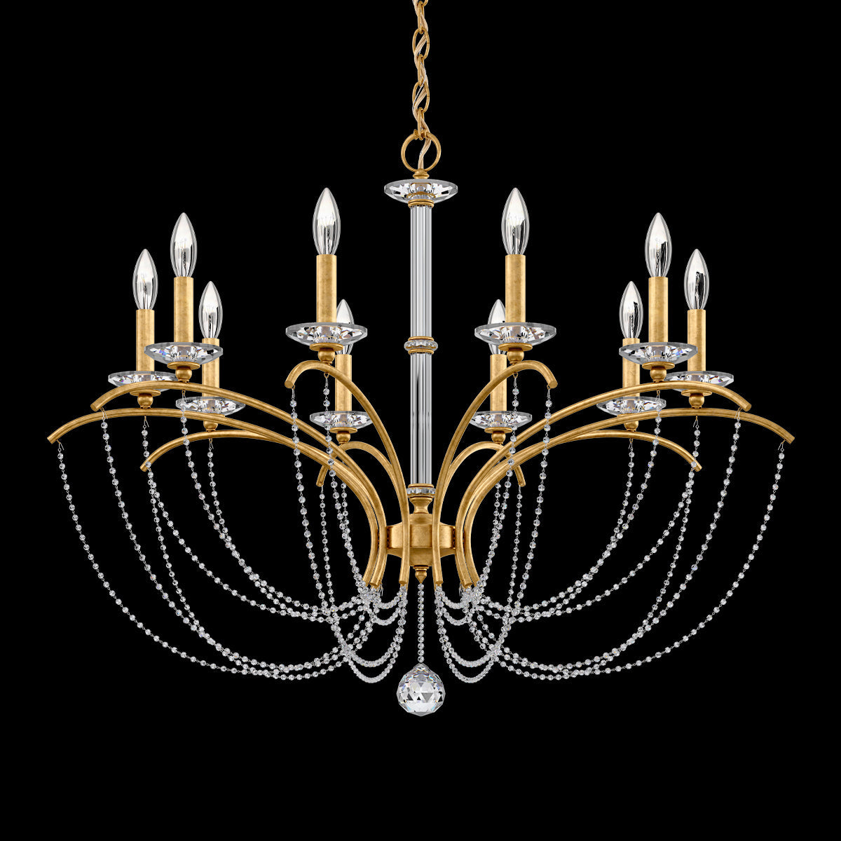 Primrose Crystal Candlestick Chandelier 36"