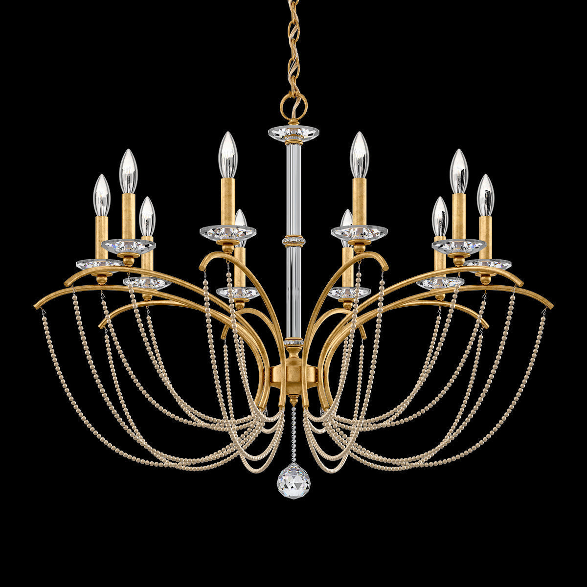 Primrose Crystal Candlestick Chandelier 36"