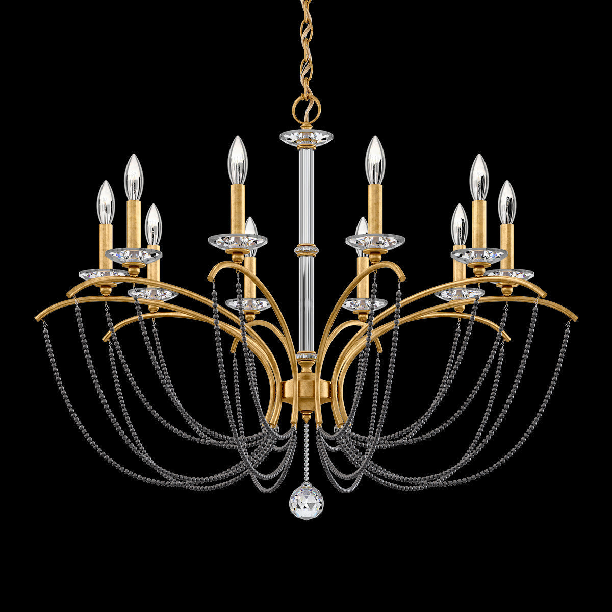 Primrose Crystal Candlestick Chandelier 36"