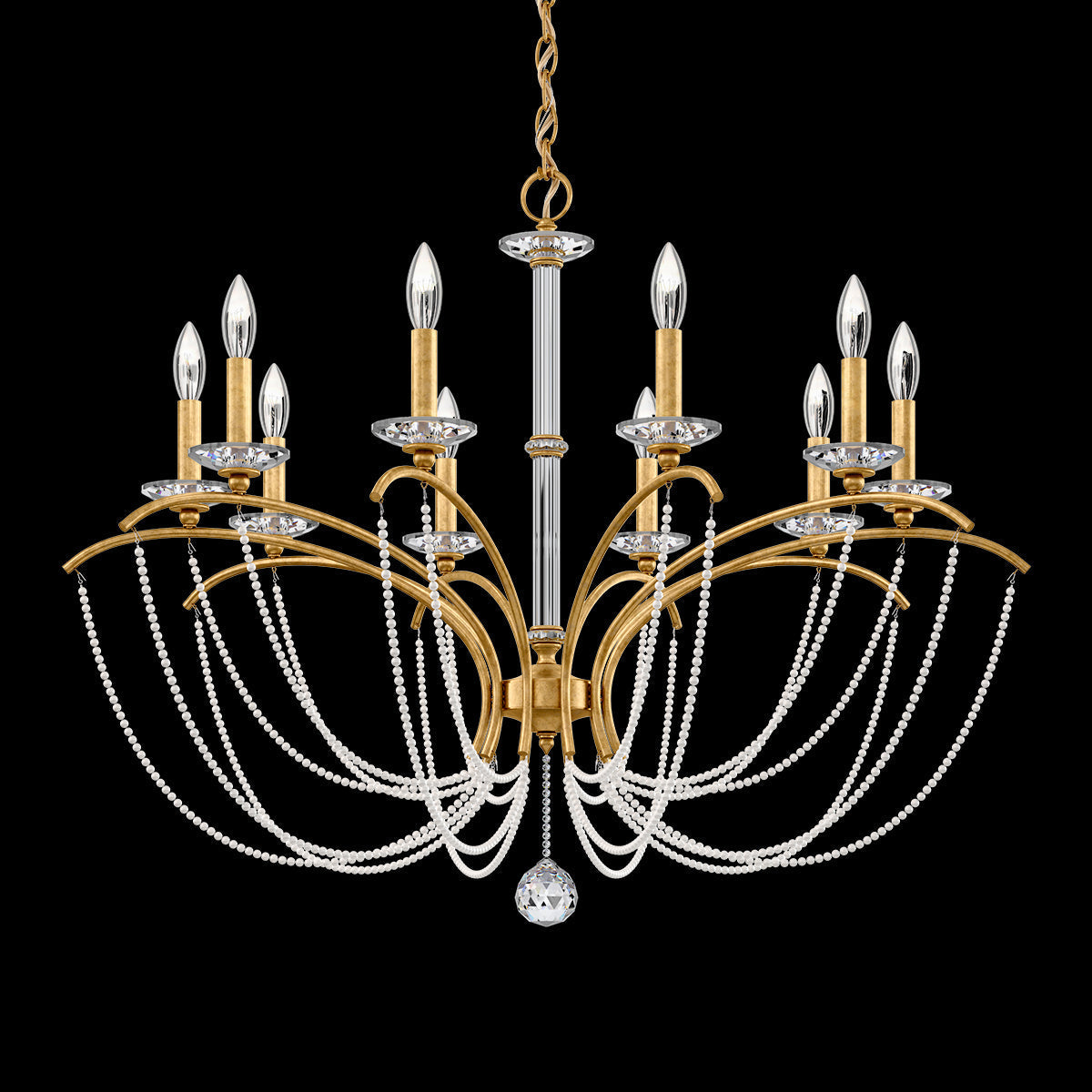 Primrose Crystal Candlestick Chandelier 36"