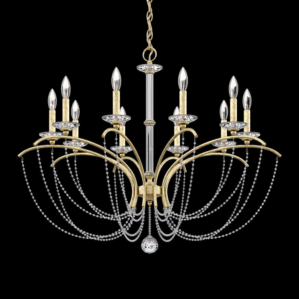 Primrose Crystal Candlestick Chandelier 36"